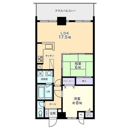 信開クレベール富山の物件間取画像